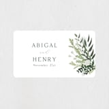 "Collection" - Wedding Favor Stickers in Blanco by Kaydi Bishop - Front