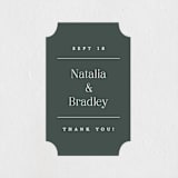 "Swanky" - Wedding Favor Stickers in Forest by Carolyn Nicks - Front