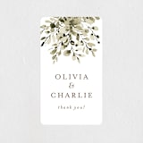 "Wedding Fields" - Wedding Favor Stickers in Fern by Chris Griffith - Front