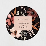 "Silky Way" - Wedding Favor Stickers in Midnight by Petra Kern - Front