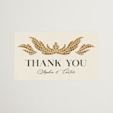 "Floral mosaic" - Wedding Favor Stickers in Sand by GeekInk Design - Front