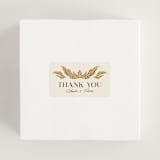 "Floral mosaic" - Wedding Favor Stickers in Sand by GeekInk Design - In use