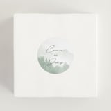 "Over the mountains" - Wedding Favor Stickers in Fern by Helen Halik - In use
