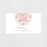"Terracotta" - Wedding Favor Stickers in Rust by Kanika Mathur - Front