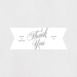 "Stacked Script" - Wedding Favor Stickers in Classic by Olivia Kanaley Inman - Front