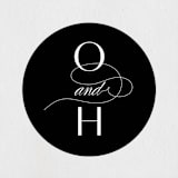 "Plaza" - Wedding Favor Stickers in Onyx by Lauren Chism - Front