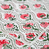 "Plumeria Round Tablecloth, 110"" - Tablecloths in multicolor by Jenny Roberts
