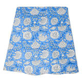 "Blue Fandango Round Tablecloth, 110"" - Tablecloths in natural by Jenny Roberts