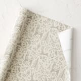 "Folksy Winter Forest" - Wrapping Paper Roll in Ginger by Erin Deegan