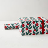 "Leaves and Berries Cutout" - Wrapping Paper Roll in Classic by Carolyn MacLaren