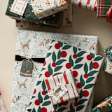 "Leaves and Berries Cutout" - Wrapping Paper Roll in Classic by Carolyn MacLaren
