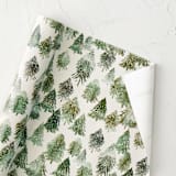 "Snowy Forest" - Wrapping Paper Roll in Spruce by Creo Study