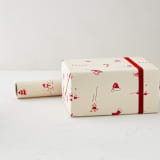 "Vintage Illustration" - Wrapping Paper Roll in Eggnog by Roseanne Kenny