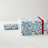 "Woodland Cheer" - Wrapping Paper Roll in Frost by samovilka