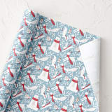 "Woodland Cheer" - Wrapping Paper Roll in Frost by samovilka