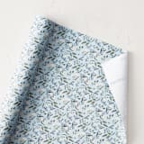 "Peaceful Florals" - Wrapping Paper Roll in Sky by Vivian Yiwing