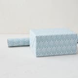 "Folk Floral" - Wrapping Paper Roll in Powder by Julie Murray