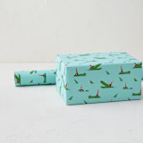 "Crocodile Party" - Wrapping Paper Roll in Pool by mo kelley