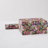 "Floral Wraps" - Wrapping Paper Roll in Vivid by Black Botanic