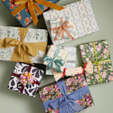 "White Cats Parade" - Wrapping Paper Roll in Teal by The Minty Elephant