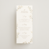 "Meadow" - Wedding Weekend Itinerary Cards in Spring Mist by Erin L. Wilson - Front
