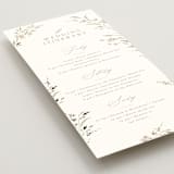 "Meadow" - Wedding Weekend Itinerary Cards in Spring Mist by Erin L. Wilson - Detail