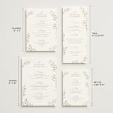 "Meadow" - Wedding Weekend Itinerary Cards in Spring Mist by Erin L. Wilson - Formats Available