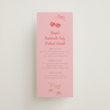 "Mon Cheri" - Wedding Weekend Itinerary Cards in Cherry Blossom by Jenna Holcomb - Front