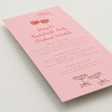 "Mon Cheri" - Wedding Weekend Itinerary Cards in Cherry Blossom by Jenna Holcomb - Detail