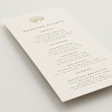 "Simple Seashell" - Wedding Weekend Itinerary Cards in Sand by Hannah Bowman - Detail
