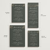 "Peaks" - Wedding Weekend Itinerary Cards in Hunter by Sarah Brown - Formats Available