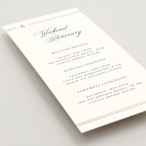 "Elencourt" - Wedding Weekend Itinerary Cards in Quartz by Jelena Vuletic - Detail
