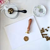 "Gardenias- 25mm Wax Seal Stamp" - Wax Seal Stamps in brass by Inkspiringletters