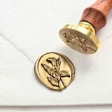 "Arum Lily Wax Seal Brass Stamp - 30mm" - Wax Seal Stamps in brass by Inkspiringletters