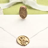 "Arum Lily Wax Seal Brass Stamp - 30mm" - Wax Seal Stamps in brass by Inkspiringletters