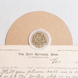 "Fleur Wax Seal Stamp" - Wax Seal Stamps in gold by misterrobinson