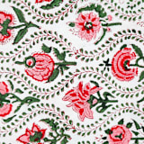 "Plumeria Table Runner" - Runners in blue by Jenny Roberts