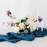 "ORGANIC COTTON RUNNER // ATLANTIC BLUE" - Runners in blue by borrowed BLU