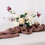 "ORGANIC COTTON RUNNER // PINOT" - Runners in natural by borrowed BLU