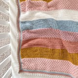 "Striped Crochet Blanket" - Kids Blankets and Throws in multicolorassorted-colors by Two Little Knots