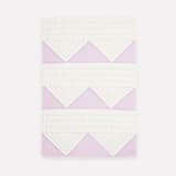 "Small Triangle Quilt Throw - Lilac" - Kids Blankets and Throws in purple by Anchal