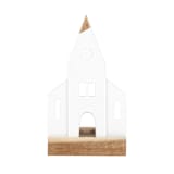 "Porcelain & Acacia Village Tealight - Church" - Christmas Decorations in white by Räder Designs
