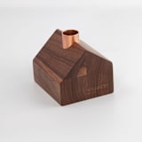"Alpine Mountain Hut" - Christmas Decorations in brown by Ann Nygard