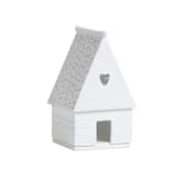 "Village House - Gingerbread House Heart - 5.3"" - Christmas Decorations in white by Räder Designs