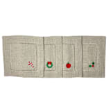 "Christmas Icon Cocktail Napkins - Set of 4" - Christmas Decorations in natural by Virginia Marcello
