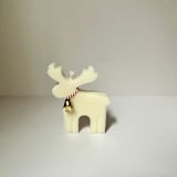 "White Reindeer Candle" - Christmas Decorations in white by Over By The Moon