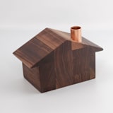 "Alpine Chalet- Large" - Christmas Decorations in brown by Ann Nygard
