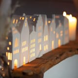 "Village House Town Hall" - Christmas Decorations in white by Räder Designs