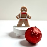 "Gingerbread Man Candle" - Christmas Decorations in brown by Over By The Moon