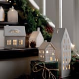 "Village House - Dormer House - 5.7"" - Christmas Decorations in white by Räder Designs